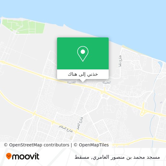 خريطة مسجد محمد بن منصور العامري