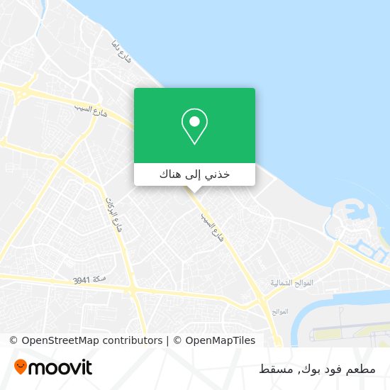 خريطة مطعم فود بوك