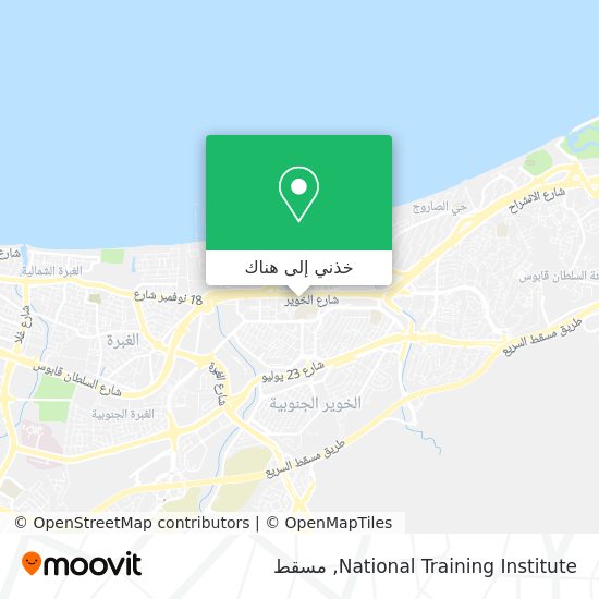 خريطة National Training Institute