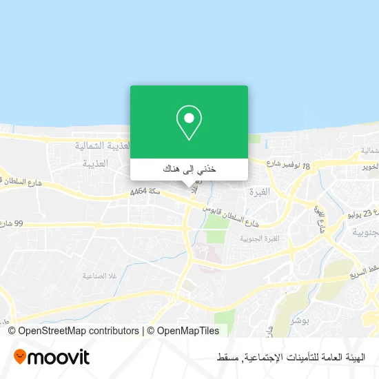 خريطة الهيئة العامة للتأمينات الإجتماعية