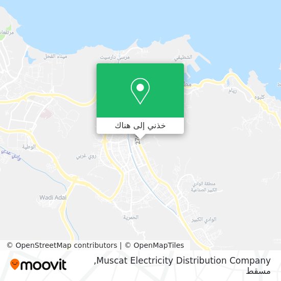 خريطة Muscat Electricity Distribution Company