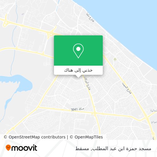 خريطة مسجد حمزة ابن عبد المطلب