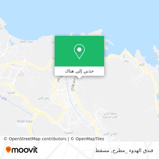 خريطة فندق الهدوء _مطرح