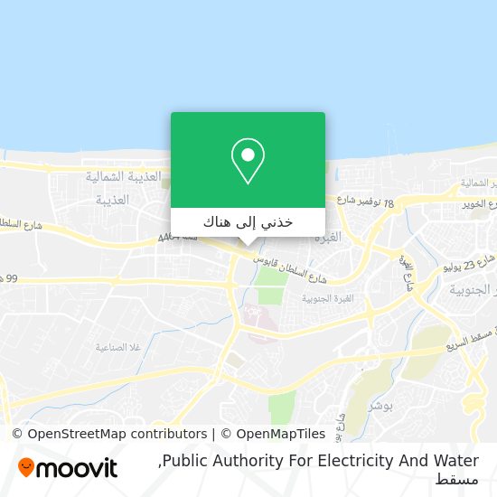 خريطة Public Authority For Electricity And Water