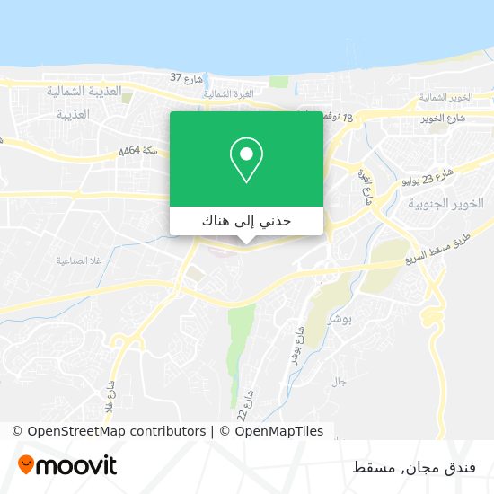 خريطة فندق مجان