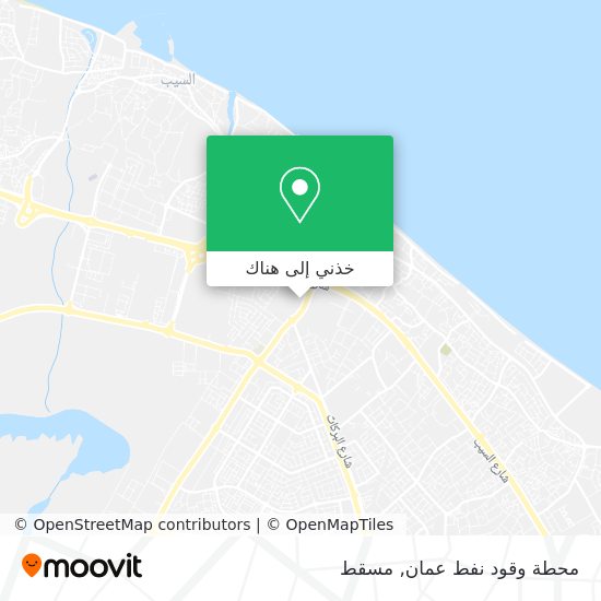 خريطة محطة وقود نفط عمان