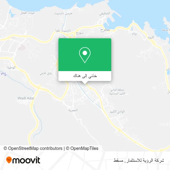 خريطة شركة الرؤية للاستثمار