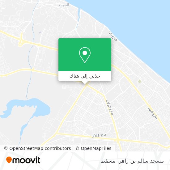 خريطة مسجد سالم بن زاهر