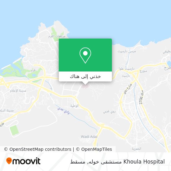 خريطة Khoula Hospital مستشفى خوله