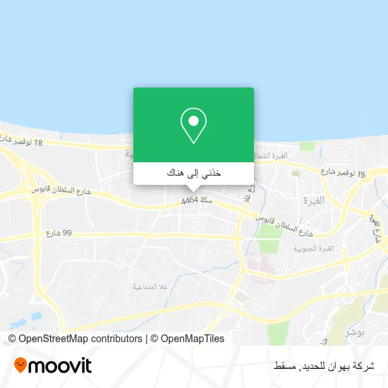 خريطة شركة بهوان للحديد