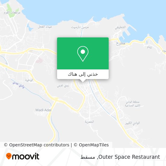 خريطة Outer Space Restaurant