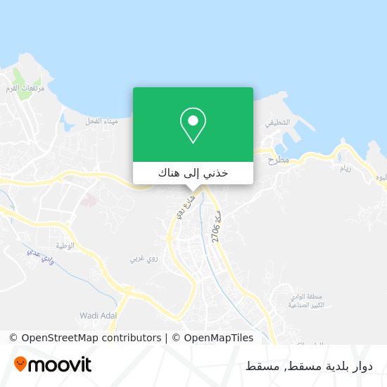 خريطة دوار بلدية مسقط