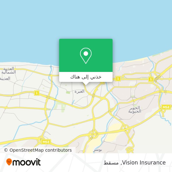 خريطة Vision Insurance