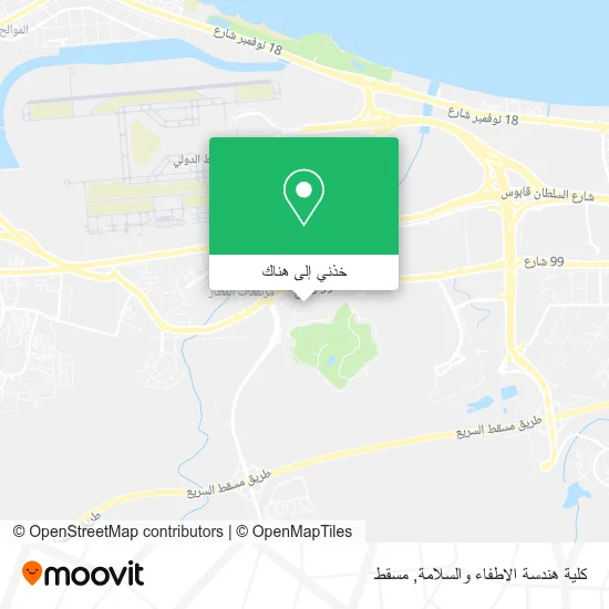 خريطة كلية هندسة الاطفاء والسلامة
