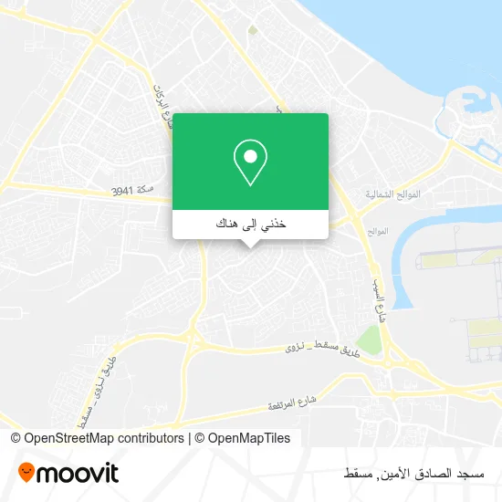 خريطة مسجد الصادق الأمين