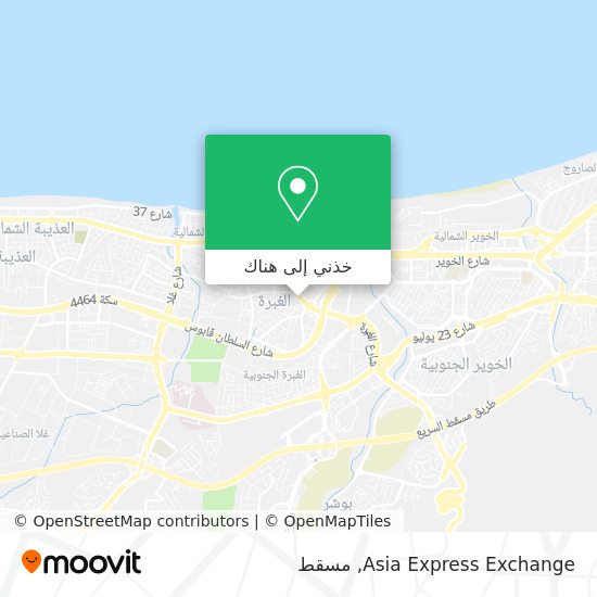 خريطة Asia Express Exchange