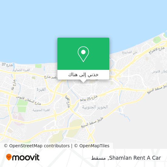 خريطة Shamlan Rent A Car