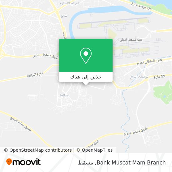 خريطة Bank Muscat Mam Branch