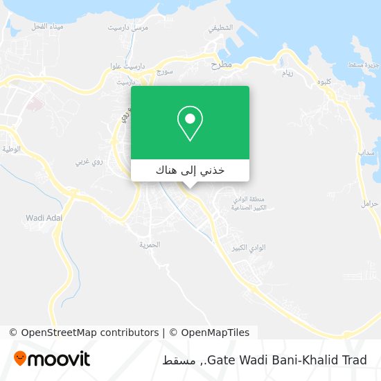 خريطة Gate Wadi Bani-Khalid Trad.