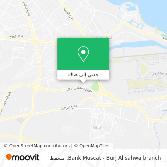 خريطة Bank Muscat - Burj Al sahwa branch