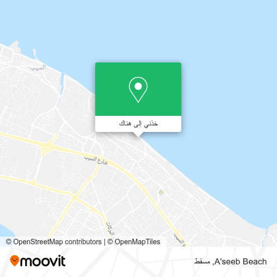 خريطة A'seeb Beach