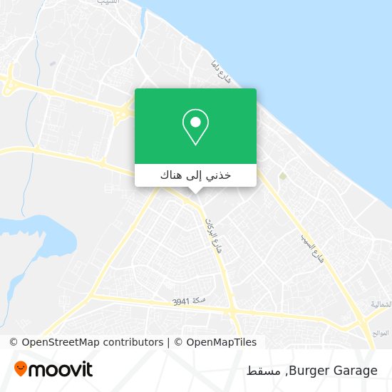 خريطة Burger Garage