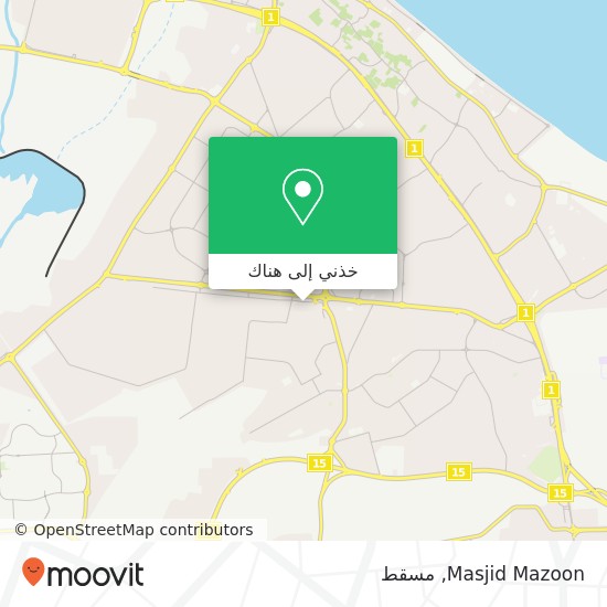 خريطة Masjid Mazoon