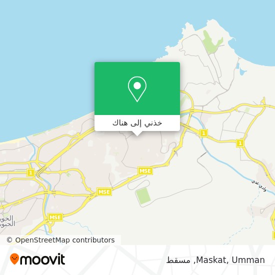 خريطة Maskat, Umman