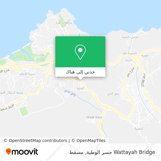 خريطة Wattayah Bridge جسر الوطية