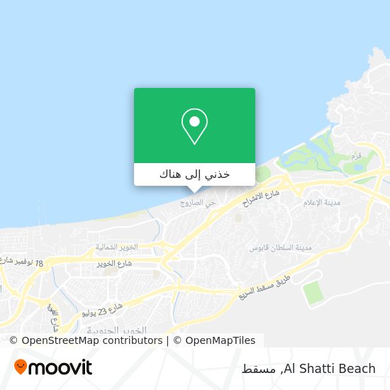 خريطة Al Shatti Beach