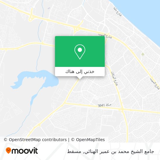 خريطة جامع الشيخ محمد بن عمير الهنائي