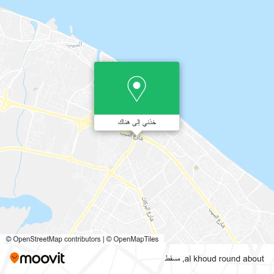 خريطة al khoud round about