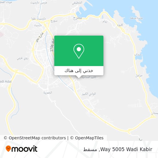 خريطة Way 5005 Wadi Kabir