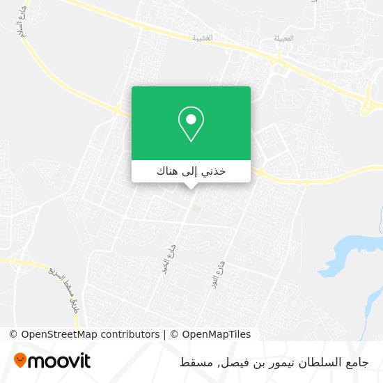 خريطة جامع السلطان تيمور بن فيصل