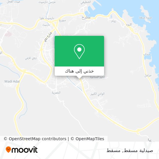 خريطة صيدلية مسقط