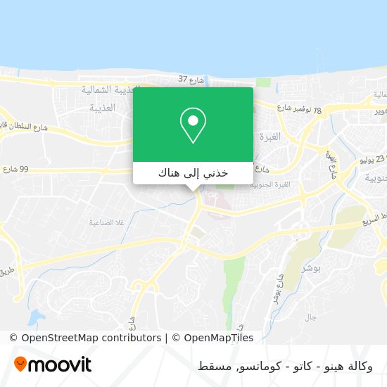 خريطة وكالة هينو - كاتو - كوماتسو