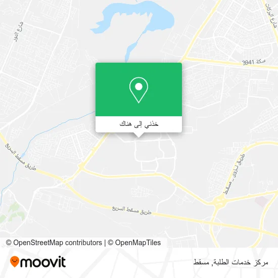 خريطة مركز خدمات الطلبة