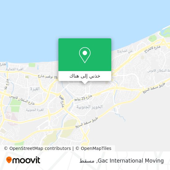 خريطة Gac International Moving