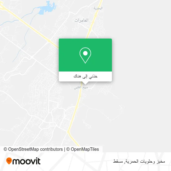 خريطة مخبز وحلويات الحمرية