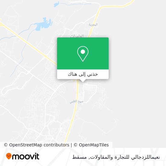 خريطة نعيماللزدجالي للتجارة والمقاولات