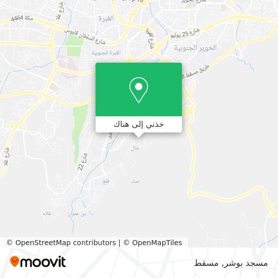 خريطة مسجد بوشر