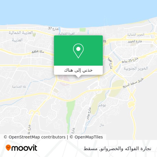 خريطة تجارة الفواكه والخضرواتو