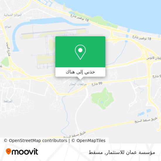 خريطة مؤسسة عمان للاستثمار