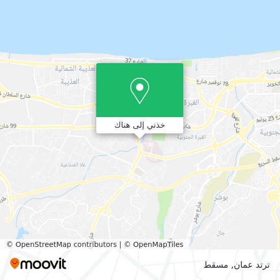 خريطة ترتد عمان