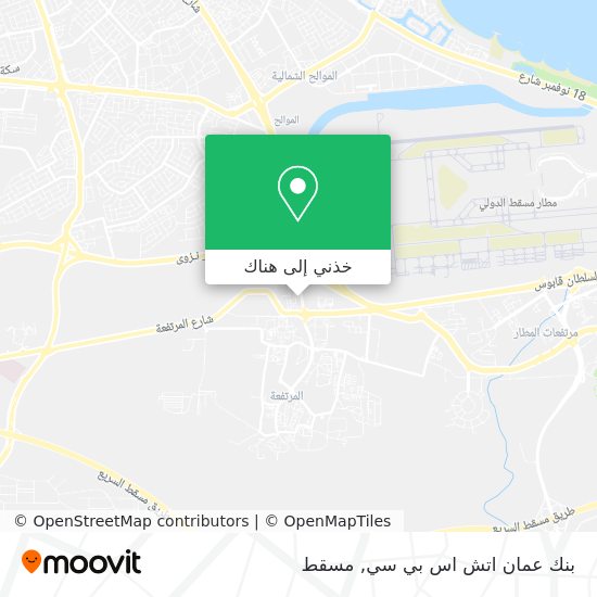 خريطة بنك عمان اتش اس بي سي