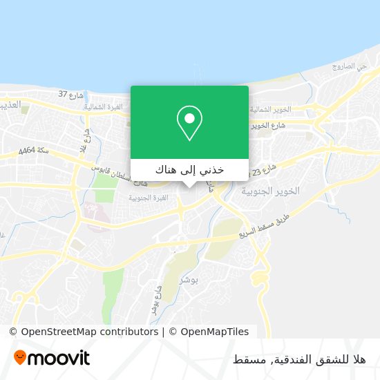 خريطة هلا للشقق الفندقية