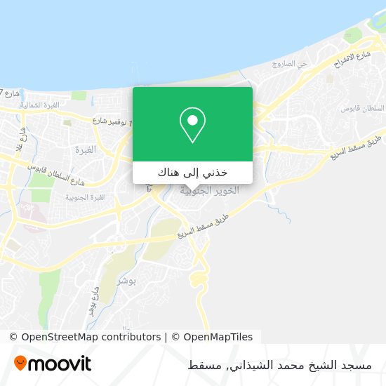 خريطة مسجد الشيخ محمد الشيذاني