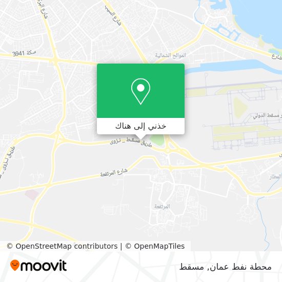 خريطة محطة نفط عمان