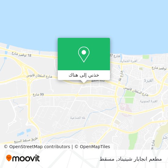 خريطة مطعم انجابار شيتيناد