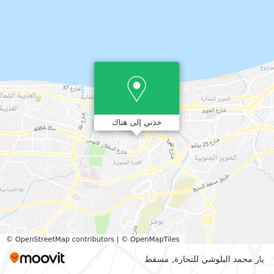 خريطة يار محمد البلوشي للتحارة